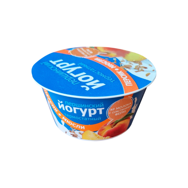 Йогурт термостатный Персик-мюсли
